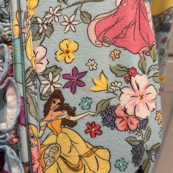 Posh Peanuts Disney Princess Terry Bamboo Hooded Romper - Picture 5 of 8